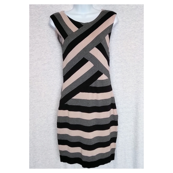 Ted Baker Caligo Striped Knit Bodycon Dress - Picture 2 of 7